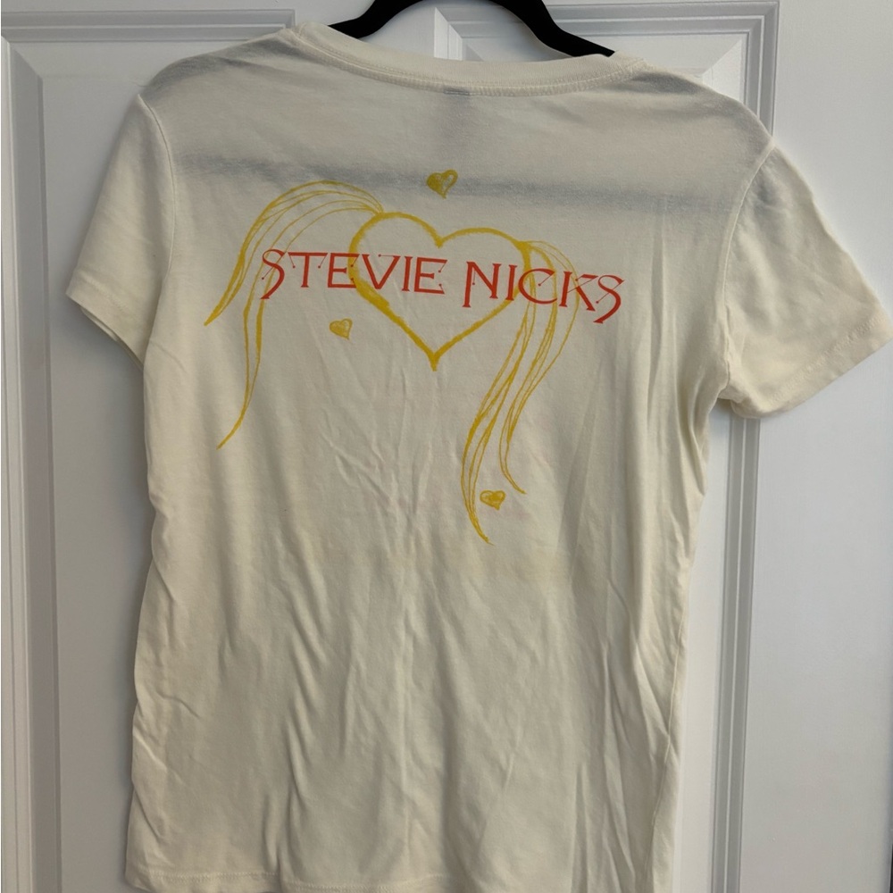 Next Level Apparel Cream Tee with Yellow and Red Design